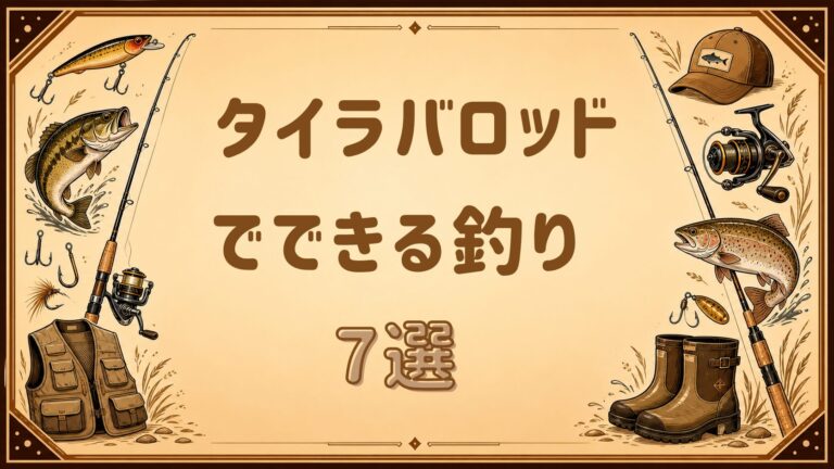 タイラバロッドでできる釣り7選 1本でSLJもイカメタルも楽しむ最強の汎用術